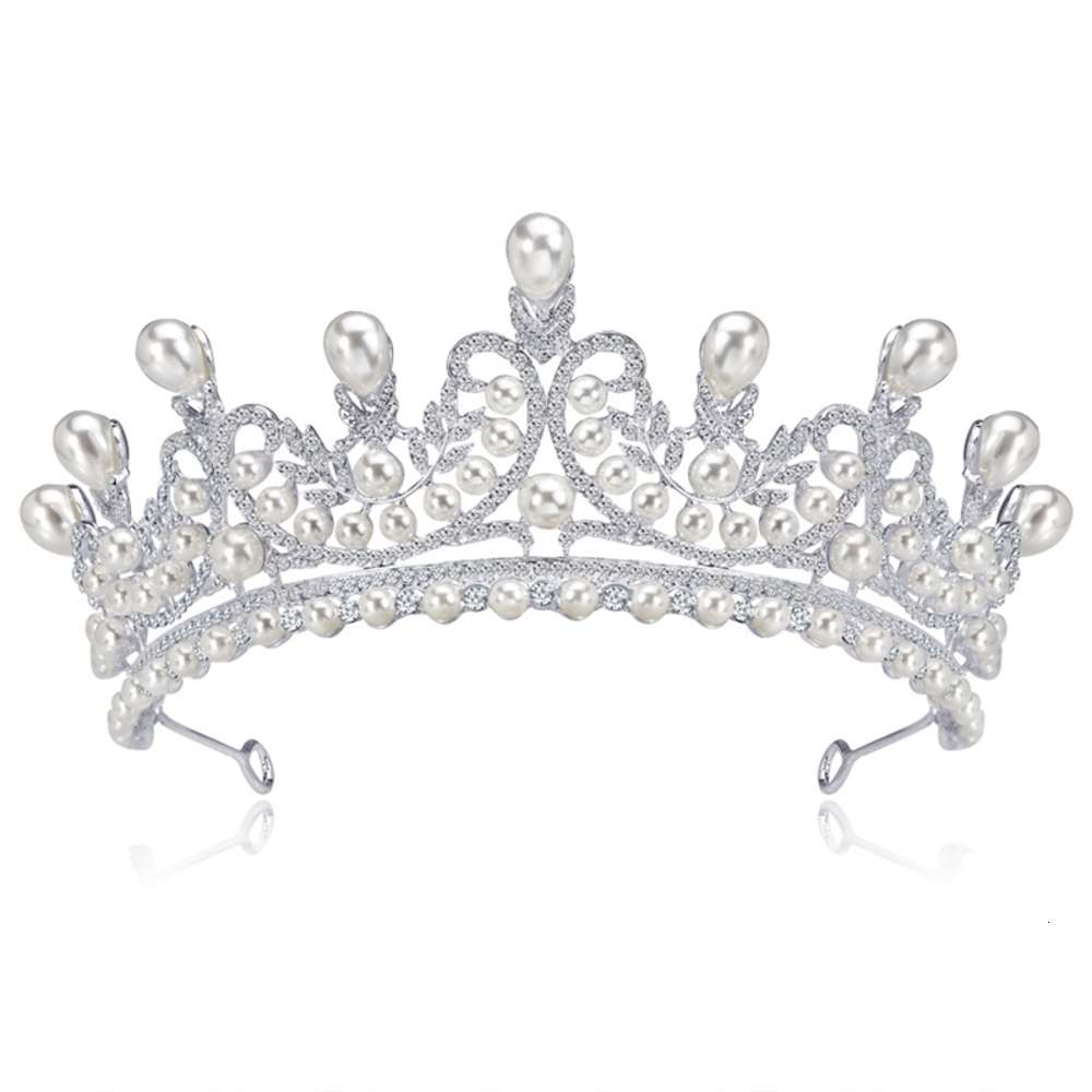 New luxury hairband big crown bridal headdress-image-695859039