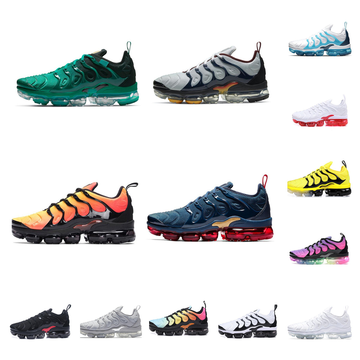 

wholesale 2021 Tn Plus Men Women casual shoes All White Black Royal Platinum Midnight Navy Tns fashion Outdoor Trainers Sneakers