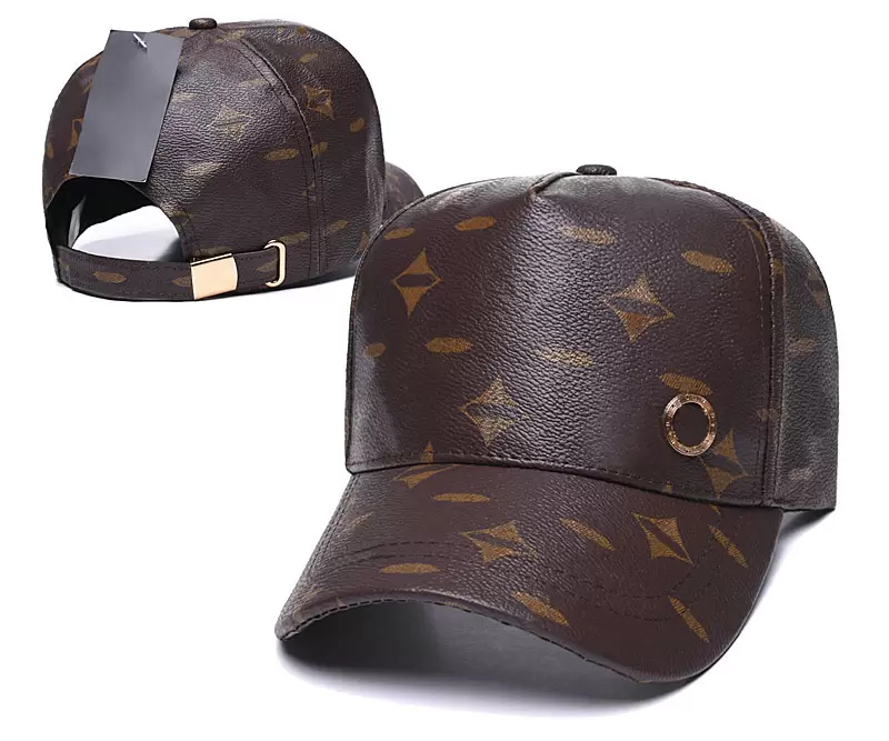 

Luxury Variety of Classic Designer Ball Caps High-quality Leather Features Men's Baseball Caps Fashion Ladies Hats Can Be Adjusted, Blue;gray