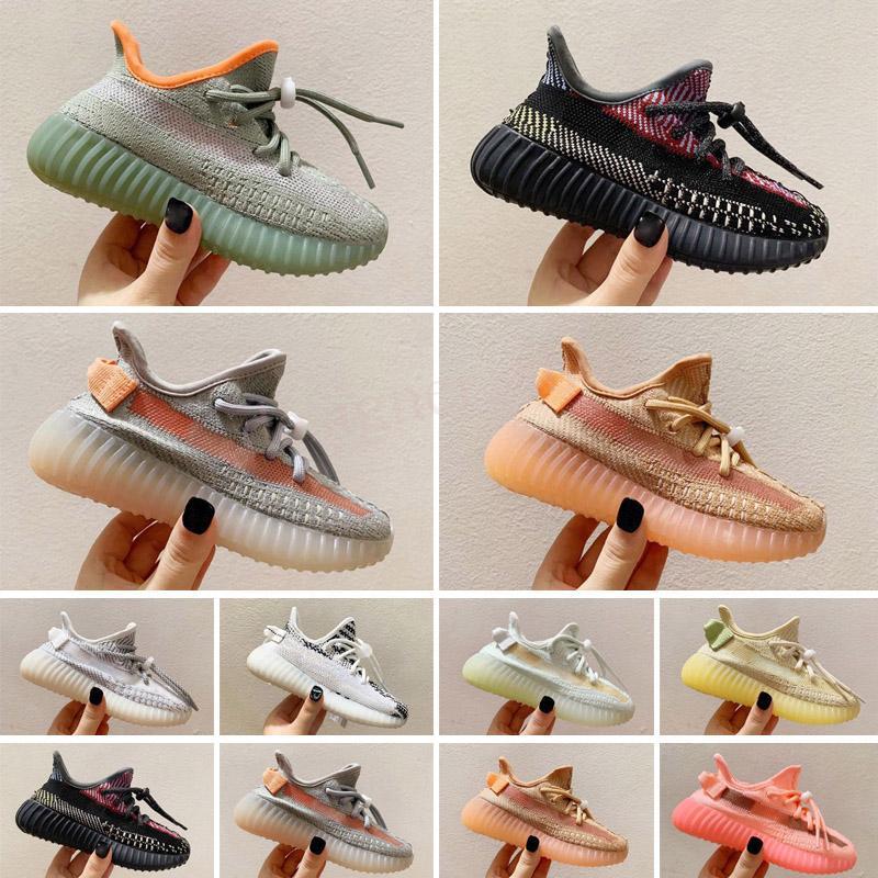 

2021 Static 3M Reflective Running Shoes Belgua 2.0 Semi Frozen Yellow High Quality Designer Men Women Kids Trainer Sgo YEZZIES YEEZIES BOOST, Photo color