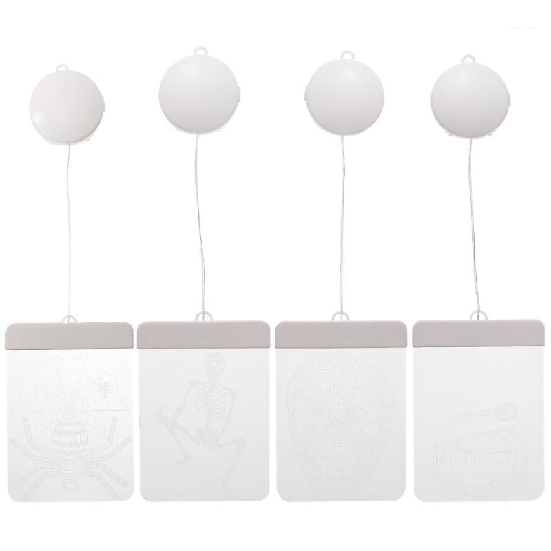 

Party Decoration 4pcs Night Light Hanging LED Unique Shaped Scene Without Battery