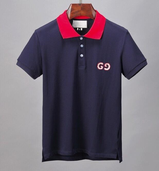 

Men's Polot Tee Black Fashion Designer Fine Crafts Summer High Quality Top Short Sleeve Size M-XXXL#203, Logistics price difference