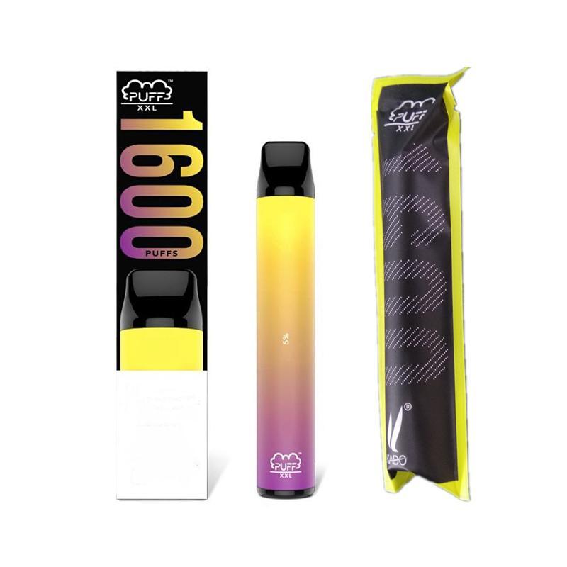 

2021 Disposable Vapes Puff XXL Bar Plus 1600 Puffs E-cigarettes 42 Flavors colors E Cigarette Vape Pen