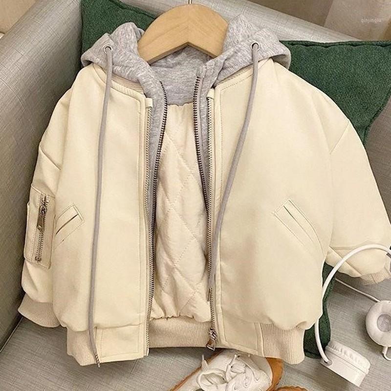 

Jackets Leather Boy Coats Winter Thickenss Kids Children Outerwear Autumn 2021BBT007, Blue;gray
