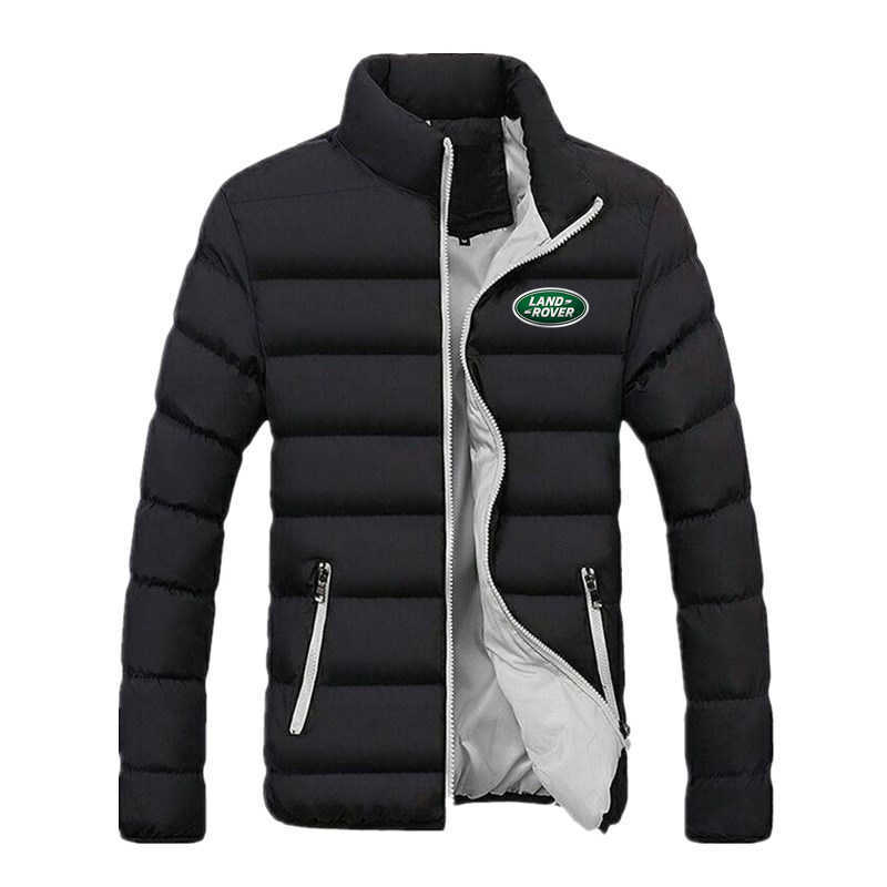 

2021 Land Rover Men's Fashion Jacket Zipper Comfortable Cotton Clothing Winter Snowy Day Warm Classic Style Male Tops Coat, Green