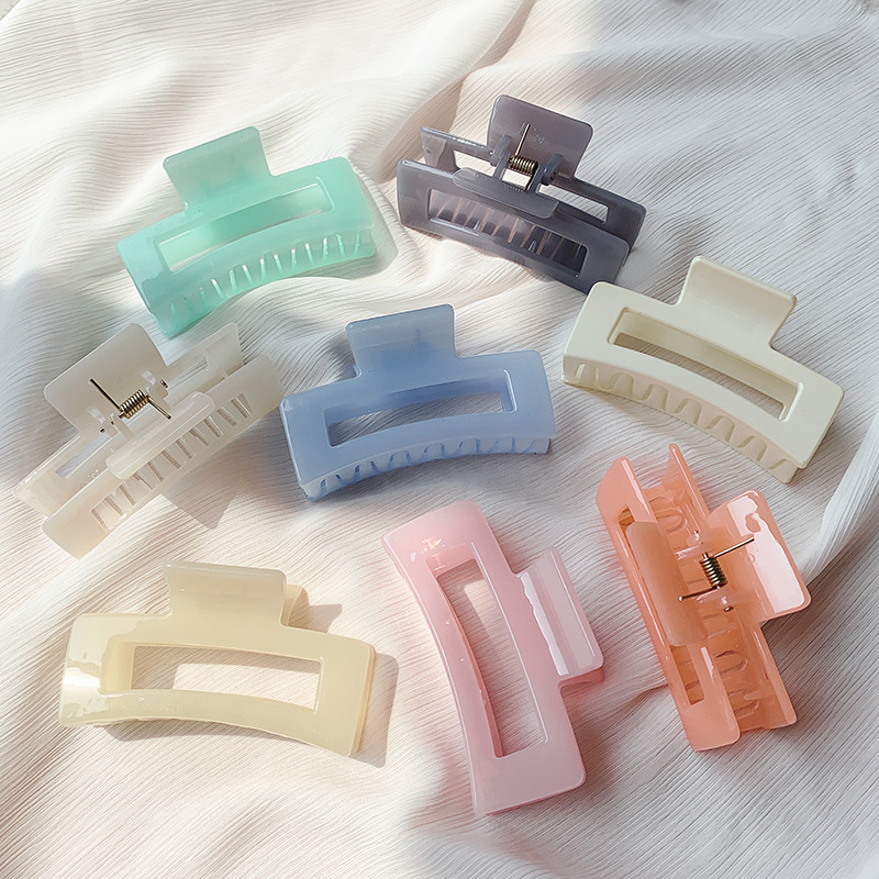 

Woman Elegant Hair Claw Square Hairpins Crab Hair Accessories Women Hairgrip Girls Barrettes Hair Clips Headwear 278 W2