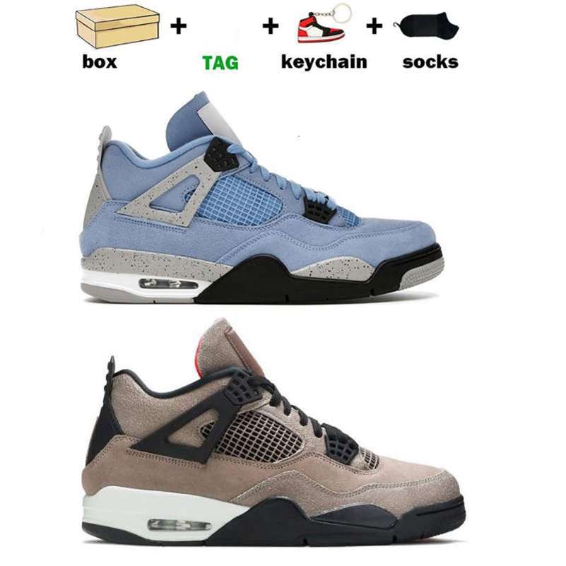 

Jumpman 4 4s Taupe Haze Men Women Basketball Shoes University Blue Sail Metallic Purple Cement Alternate Motorsport Brat Male S lesliecheung, Color 1