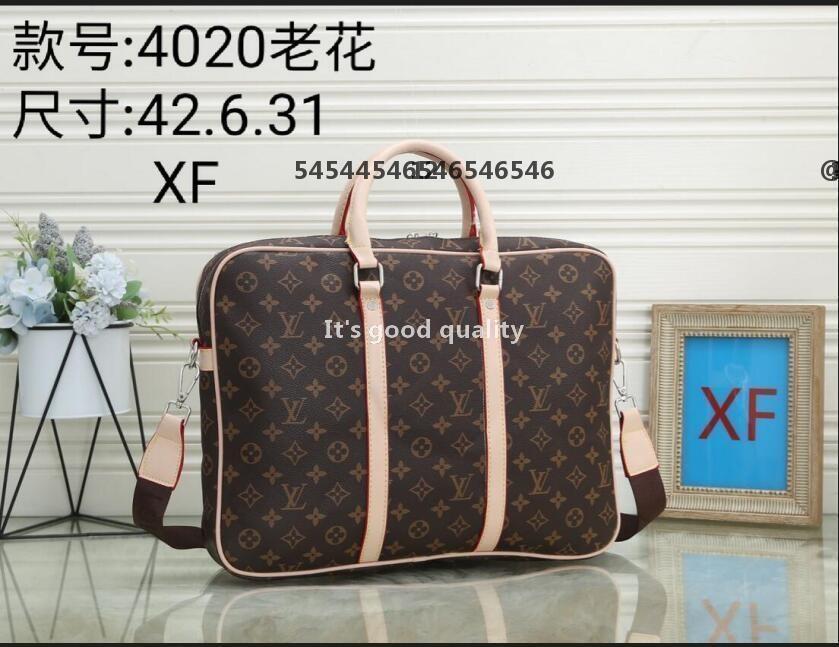 

2-22 LOUIS 1 VITTON new Large Men Leather Handbag for Men Business Travel Messenger Bag Laptop Shoulder Bag Male Briefcasea1