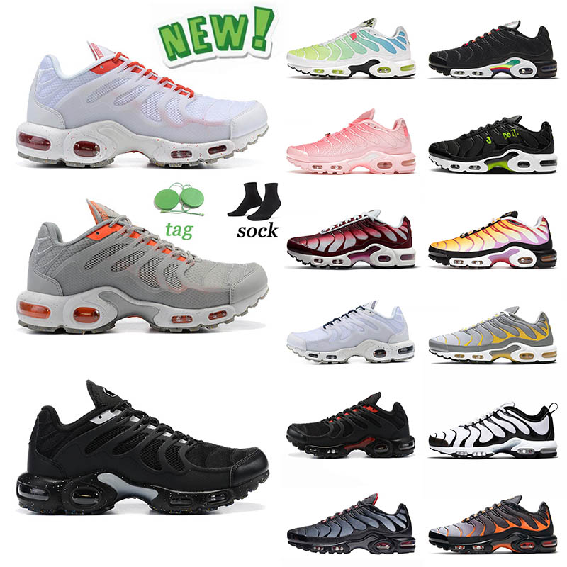 

Air Max Terrascape Mens Womens Plus Tn Running Shoes Neon Green Triple Black Tiger Sherbert Rainbow Teal Twist Fashion Sneakers Sports Train