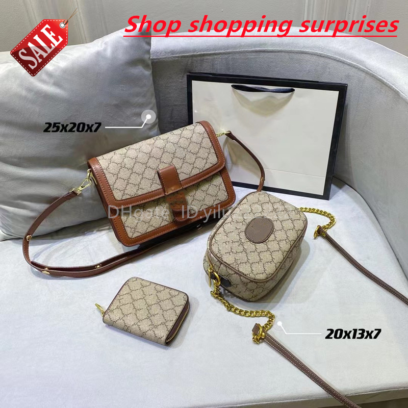 

20 Fashion high quality Lou vdeng women's bag retro luxury designer original leather messenger double shoulder zipper portable woman beauty Star SS, Split