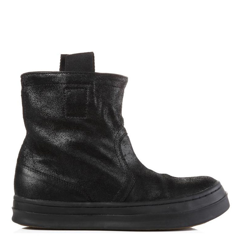 

2021 genuine leather thick-soled mid-tube men's fur winter boots trendy British retro men's fashion Martin boots, Fur inner