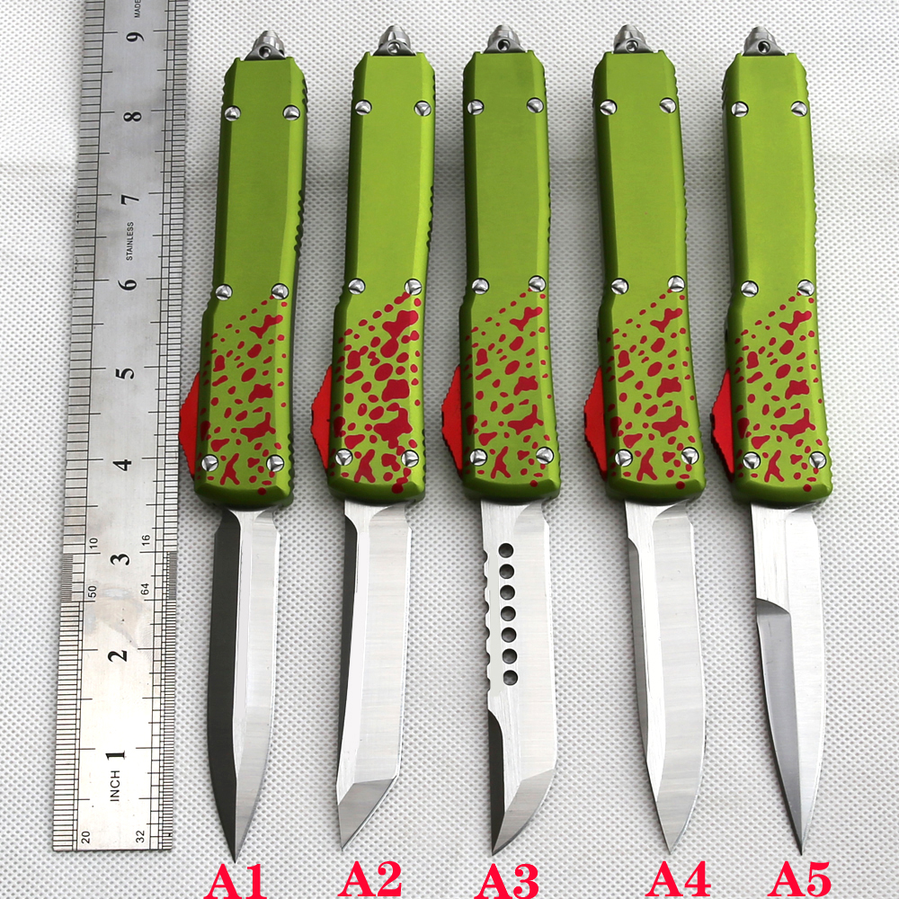 

A8 customized automatic knives Benchmade knife t6061 handle CNC VG10 steel OUT pocket knife BM3300 Camping tactical Survival Hunting knife