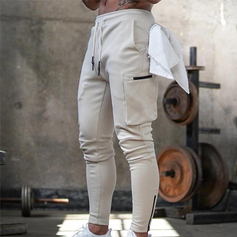 

jogger pnats sweatpants man gyms women pant workout fitness cotton trousers male casual fashion skinny track pants zipper design, Black