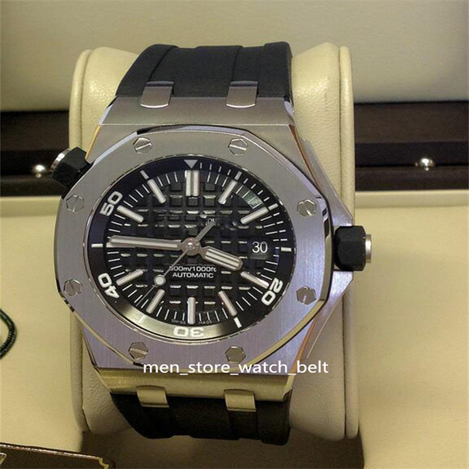 

N8 Factory Hot Items High Quality 42mm Offshore Diver 15703 15703ST.OO.A002CA.01 Stainless Steel Mechanical Automatic Mens Watch dress Watches, Slivery;brown