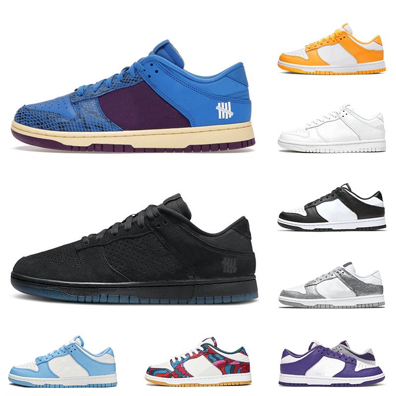 

2021 Fashion Designer Undefeated SB Dunk Running Shoes Womens Mens Skateboard Trainers Dunks Low Shimmer Coast Black White Off nik Parra Abstract Art Sneakers, C30 sup green 36-45