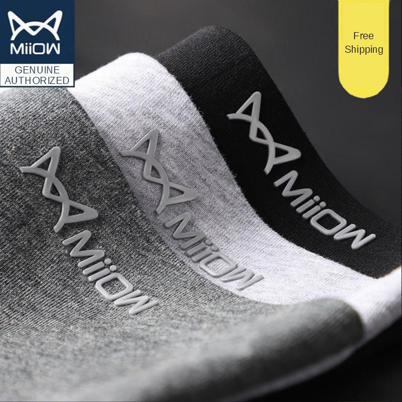 

Underpants MiiOW Underwear Men's Flat Angle Pure Cotton Antibacterial Autumn Winter Loose Breathable Personality High-end Trend Boxer Pants, Black;white