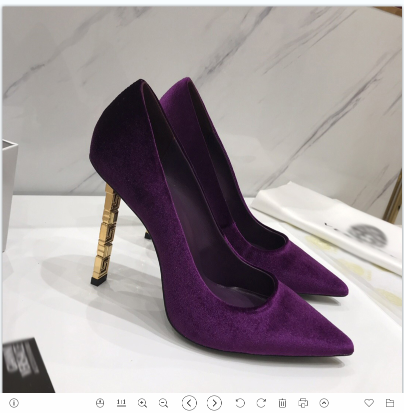 

2021 Good Quality Fashion Women Luxurys Designers Shoes Designer Sandals Womens Luxury High Heels Sandal Dress Shoess With Box Size 35-41 -G386, Lavender