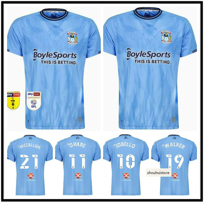 

2021 2022 Coventry City soccer Jerseys OSTIGARD JOBELLO WALKER McCallum DA COSTA HAMER 21 22 Home Blue FOOTBALL ShirtS top quality SIZE, Black;yellow
