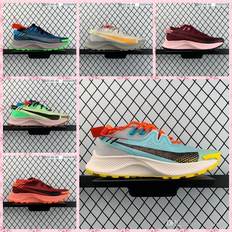 

1 Zoom Pegasus Turbo 2 Trail Running Shoes Portable Designer Neptune Green Black University Blue Olive Aura Men Outdoor Sneakers Size 40-45