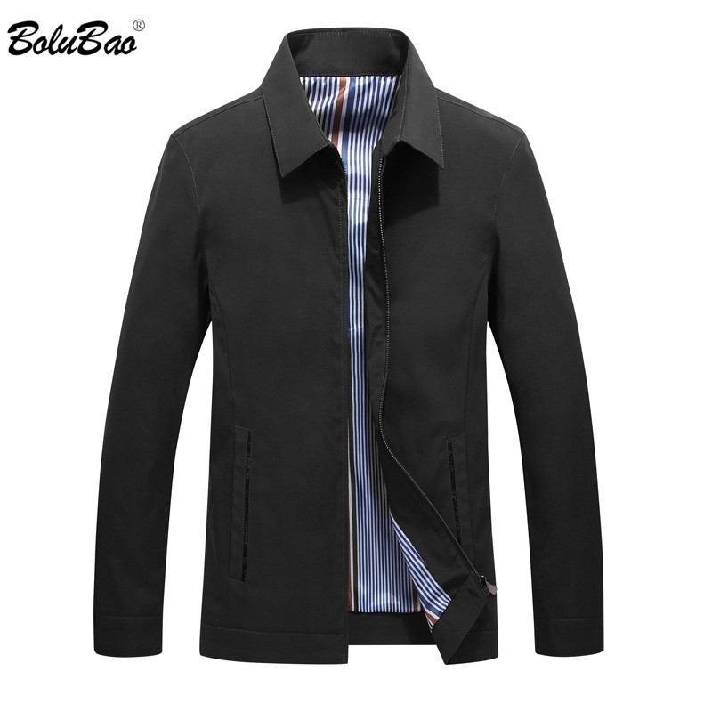 

BOLUBAO Men British Style Thin Jackets Autumn Men's Solid Color Comfortable Jacket Male Brand Business Casual Jacket Coats 210518, Dark blue