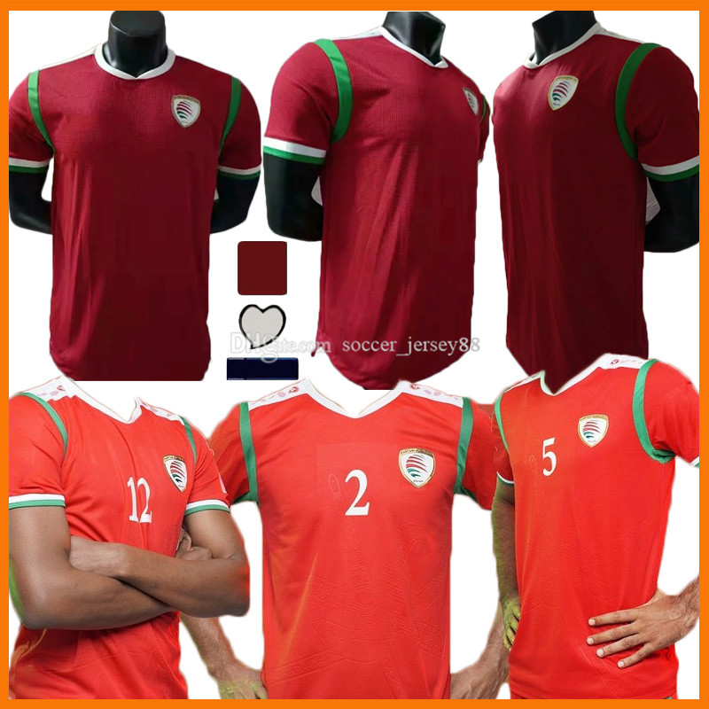 

2021 2022 Oman Home red soccer jerseys 21 22 uniform jersey adult footbal shirt, Men red