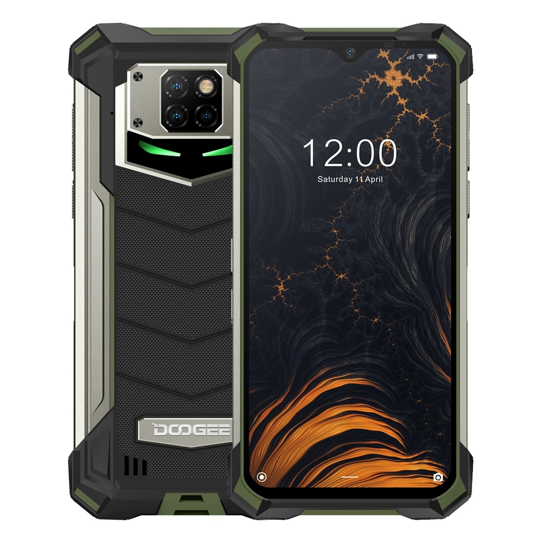 

DOOGEE S88 Pro Rugged Phone, 6GB+128GB Waterproof Dustproof Shockproof, MIL-STD-810G, 10000mAh Battery, Triple Back Cameras Fingerprint Identification, 6.3 inch, Army green