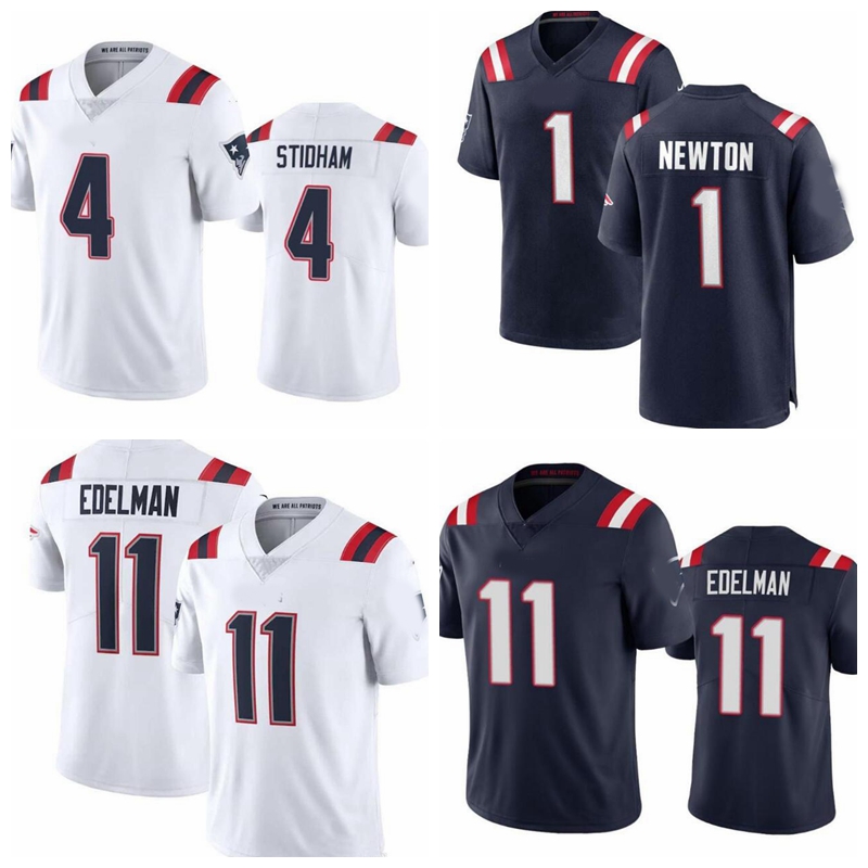

custom American Football Jerseys 1 Cam Newton Jersey 11 Julian Edelman 54 Donta Hightower 4 Jarrett Stidham tukameng2016, Black;red