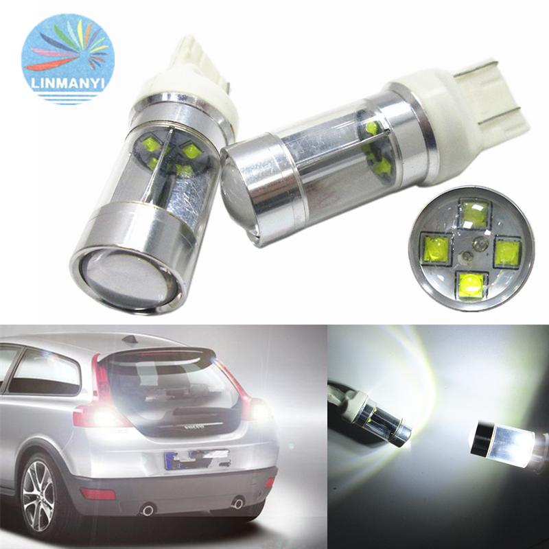 

Car Headlights 2PCS T20 7443 40W 8SMD 6000K 980LM White High Power Brack Lights Super Bright Reversing Turn Driving 12VDC