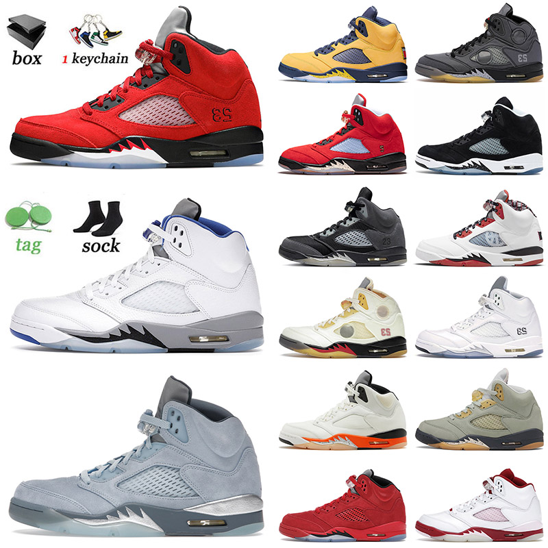 

Wholesale 5 5s Mens Basketball Shoes V Top Jumpman Raging Bull Bluebird Unc Oreo Anthracite Stealth Metallic Gold What The Oreo Outdoor Sneakers Size 13, D32 laney blue 36-47