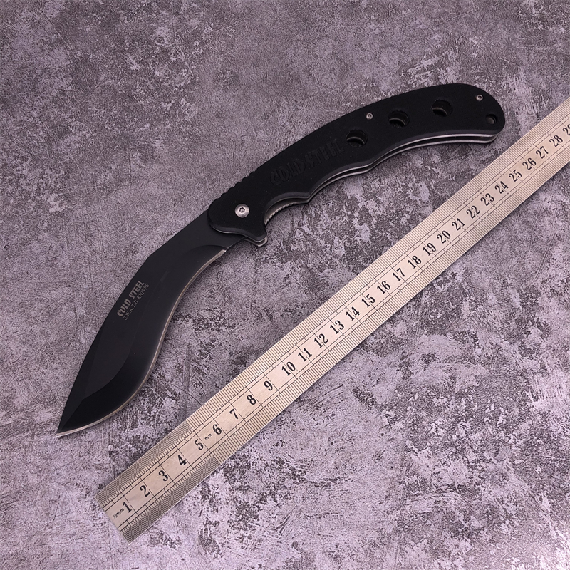 

Cold Steel SWAT High Performance Large kukri style folding knife D2 Blade G10 Handle for outdoor camping hunting EDC tool