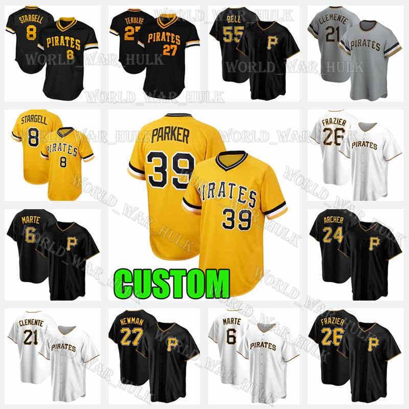 

39 Dave Parker Jerseys 21 Roberto Clemente Pirates Willie Stargell 6 Starling Marte 26 Adam Frazier 27 Kent Tekulve Joe Musgrove Pittsburgh, Blue;black