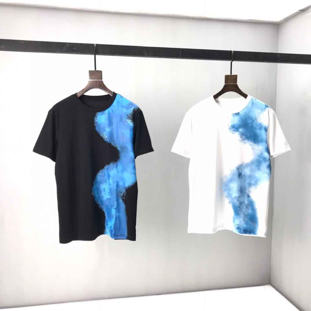

2021ss spring and summer new high grade cotton printing short sleeve round neck panel T-Shirt Size: -l-xl-xxl-xxxl Color: black white nnb7C