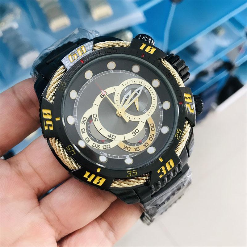 

Wristwatches Undefeated Men's Quartz Wirstwatch Luminous Waterproof Chronograph Invincible Luxury Watch Invicto Reloj De Hombre Drop