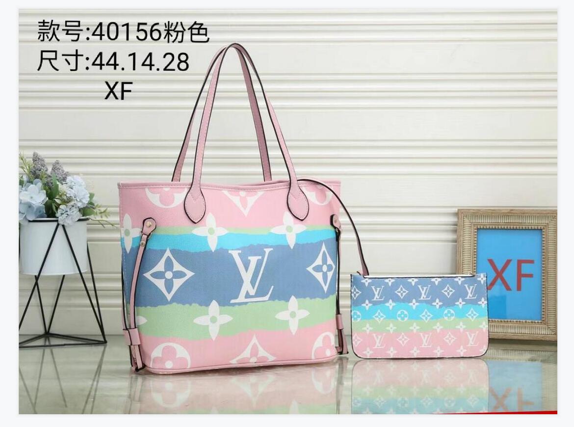 

1-9 Fashion Women Handbag Leather Shoulder Bag Large Capacity Shopping Bag Cosmetic Bags Purse Tote GGLVLouisVitton YSLVUTTON, Red;black