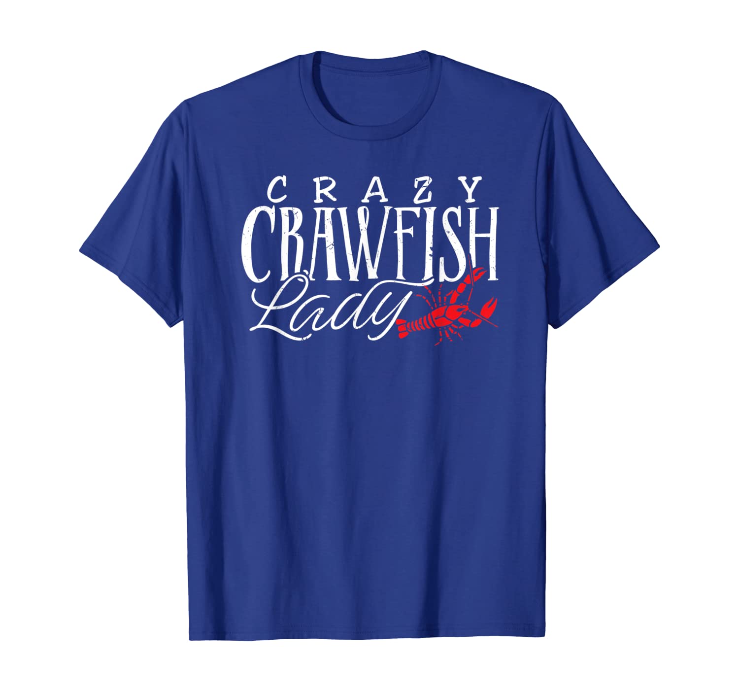 

crawfish lady tshirt crazy crawfish lady cajun louisiana tee, White;black
