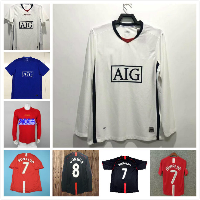 

RONALDO Rooney Saha RETRO 2007 2008 2009 soccer jerseys UNITED FOOTBALL SHIRTS 07 08 Vintage classic Nani MAN UTD Camiseta long sleeve