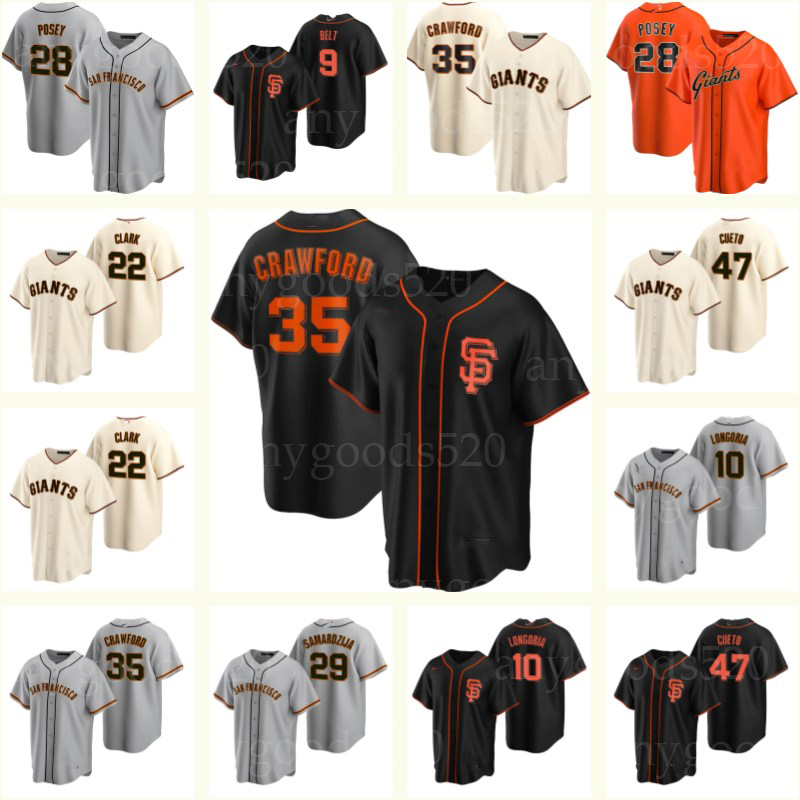 

Giants Jerseys San Francisco Brandon Crawford Buster Posey Kevin Gausman Mike Yastrzemski Alex Dickerson Mauricio Dubon Mike Yastrzemski, Blue;black