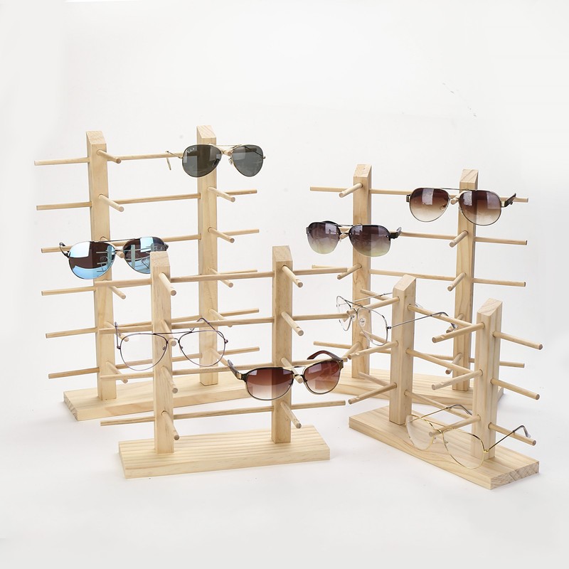 

Multi Layers Wood Sunglass Display Rack Shelf Eyeglasses Show Stand Jewelry Holder for Multi Pairs Glasses Showcase Dropshipping 57 W2