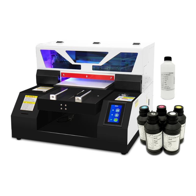 

Printers Automatic A4 UV Flatbed Printer For Phone Case Bottle Acrylic Metal Machine With White Ink Circulation