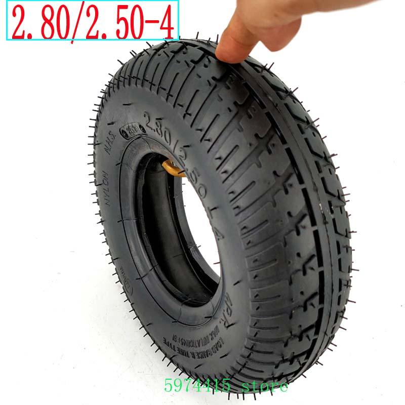 

Motorcycle Wheels & Tires 2.80/2.50-4 Inflation Tyre 9 Inch Inner Tube Fatter Tire For Old Age Walker Children's Car Electric Scooter