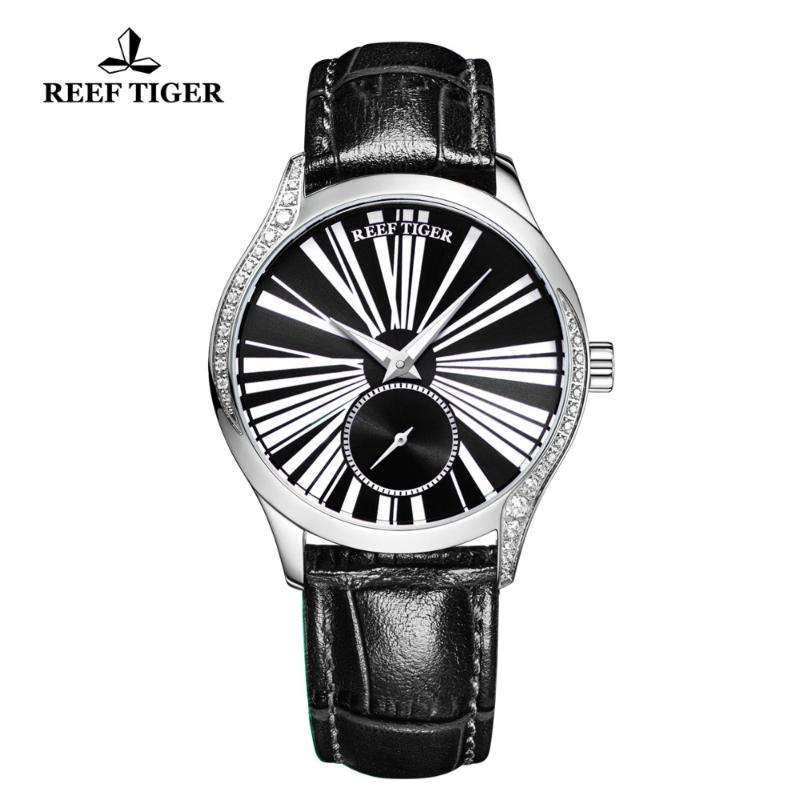 

Wristwatches Reef Tiger/RT Fashion Brand Steel Watch For Women Luxury Casual Automatic Watches Relogio Feminino RGA1561, Rga1561-yll