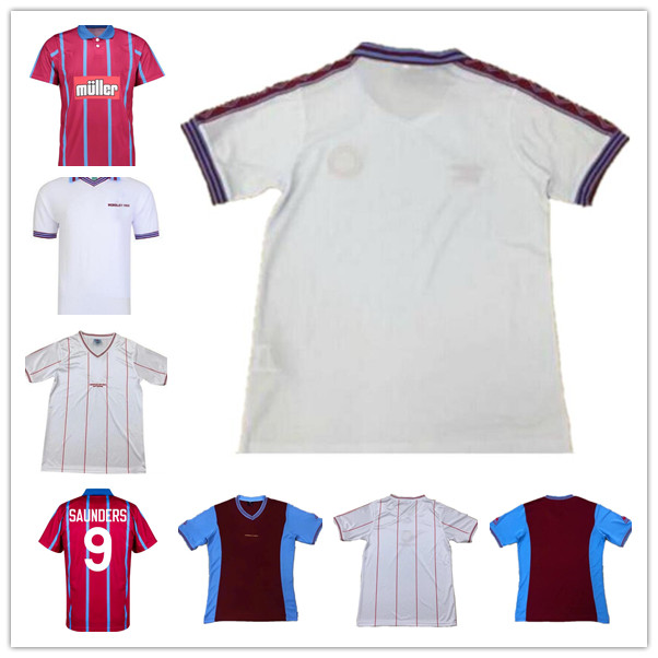

1980 81 1982 93 95 Villa Retro soccer jerseys Classic Vintage Grealish Aston jersey Wesley McGinn Barkley Watkins Men Kit football shirt