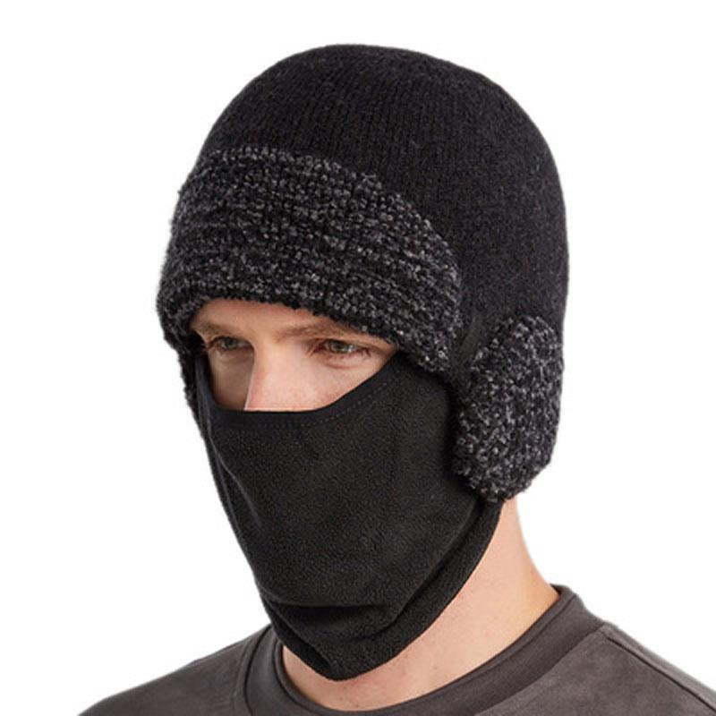 

Beanies Winter Outdoor Riding Mask Wool Cap Warm Face Protection Wind Knit