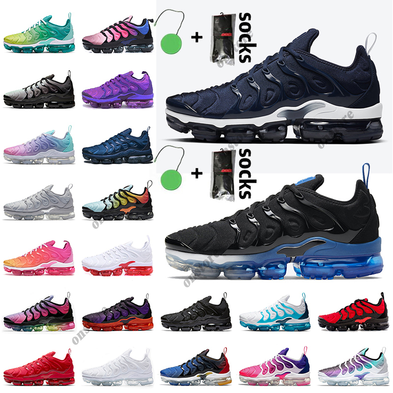 

2021 Newest Women Mens Tn Plus Running Shoes Big Size 13 Midnight Blue Black Royal Triple White University Red Jogging Tns Trainers Sneakers, #22 36-47 red shark tooth