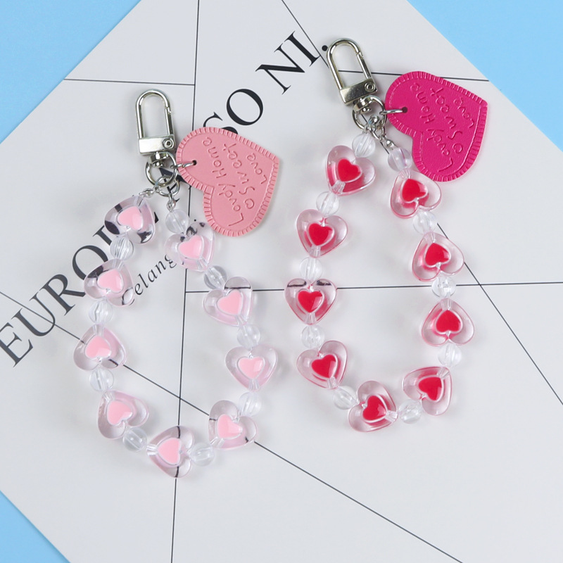 

DHL Shiny Heart Keychain Women Girl Korean Fashion Bag Charms Keyring Love Pendant Girlfriend Trinket Key Chains