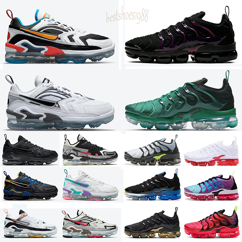 

EVO Tn plus Running shoes For Men women Triple Black White Pink Rise REGENCY PURPLE LEMON LIME Volt mens trainers Sports Sneakers 36-47, Color 34