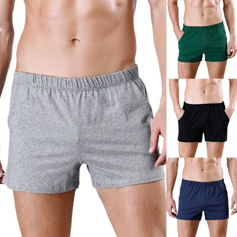 

Underpants Fashion Male Panties Sollid Color Sweat Absorbing Moisture Wicking Men Boxer Underwear, Black;white