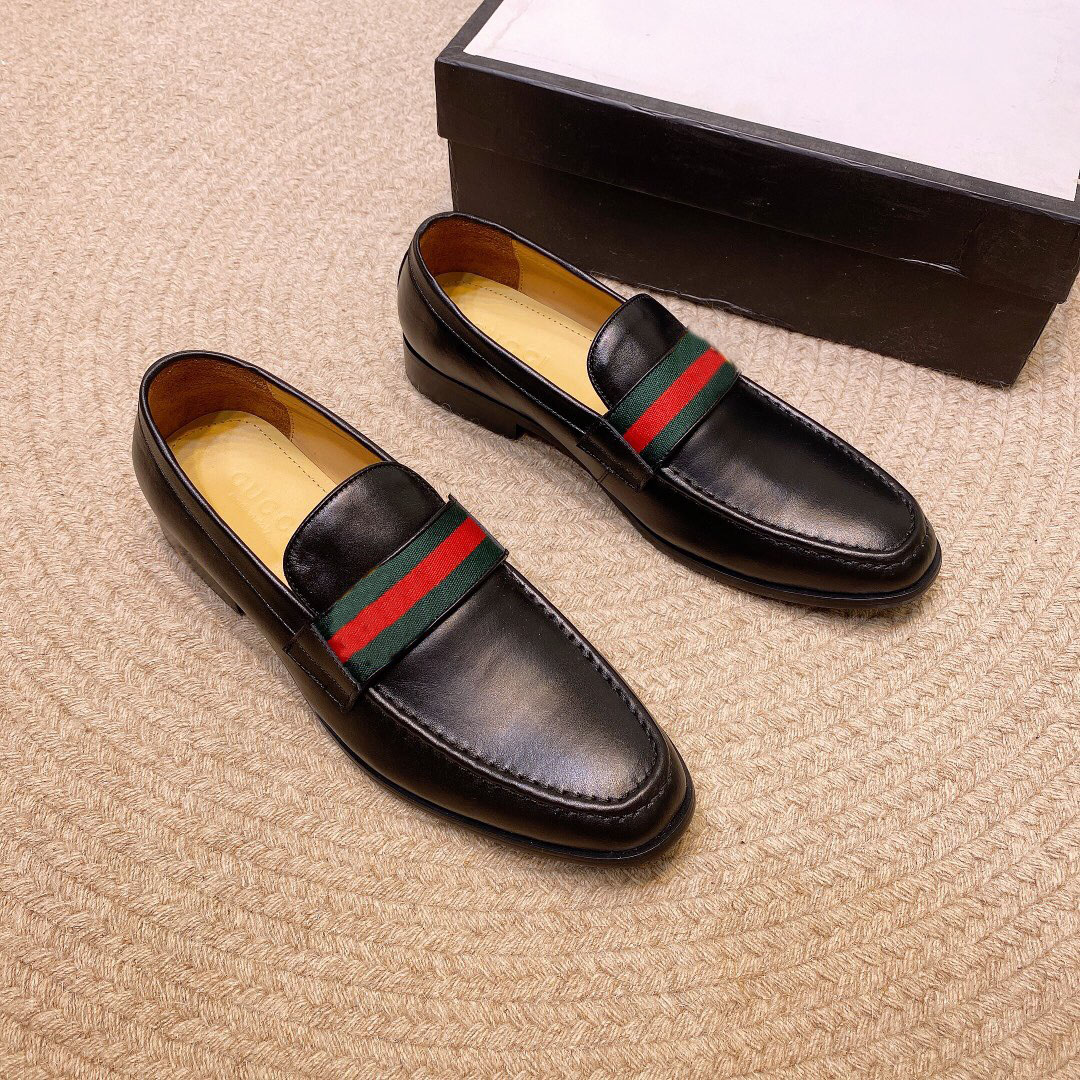

2021 Formal Designer Party Wedding Dress Shoes For Gentlemen Black Genuine Leather Shoes Mens Business Oxfords Casual Shoes Size 38-44