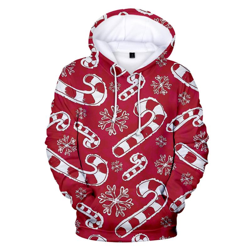 

Men's Hoodies & Sweatshirts Santa Claus 3D Harajuku Casual Autumn Warm Pullovers Merry Christmas Hoodie Cute Couples Women Tops