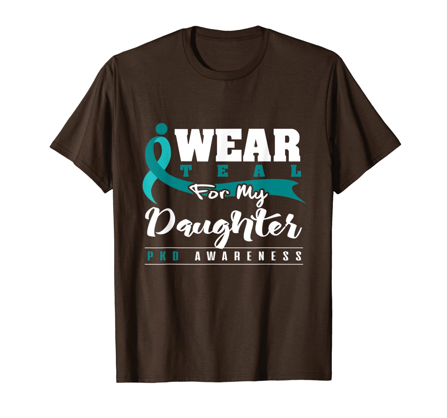 

polycystic kidney disease shirt pkd awareness teal daughter, White;black
